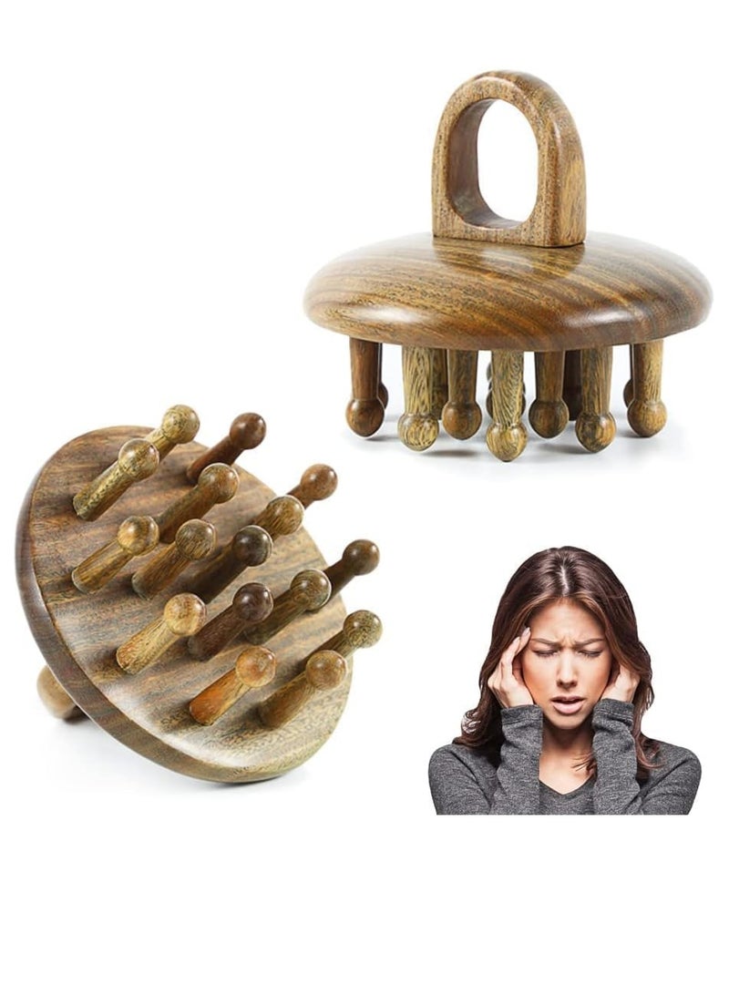 SYOSI Comb Head Massager Scalp Stress Relax Manual Scalp Massagers Head Scratcher for Headache Relaxing Gifts for Women Grandmom Sisters Mom - Image 1