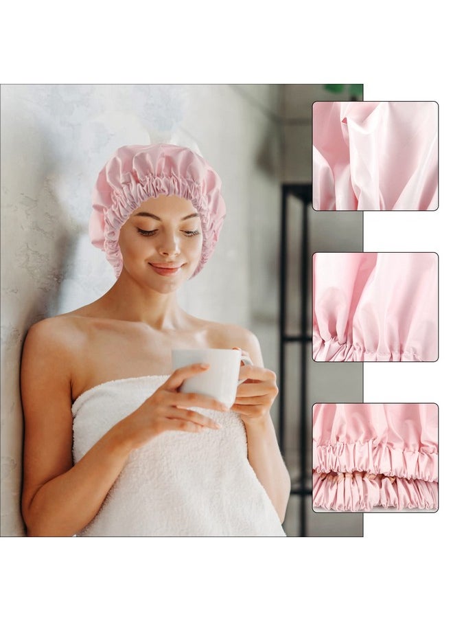 Edoneery - Shower Caps For Women Reusable Waterproof - Image 1