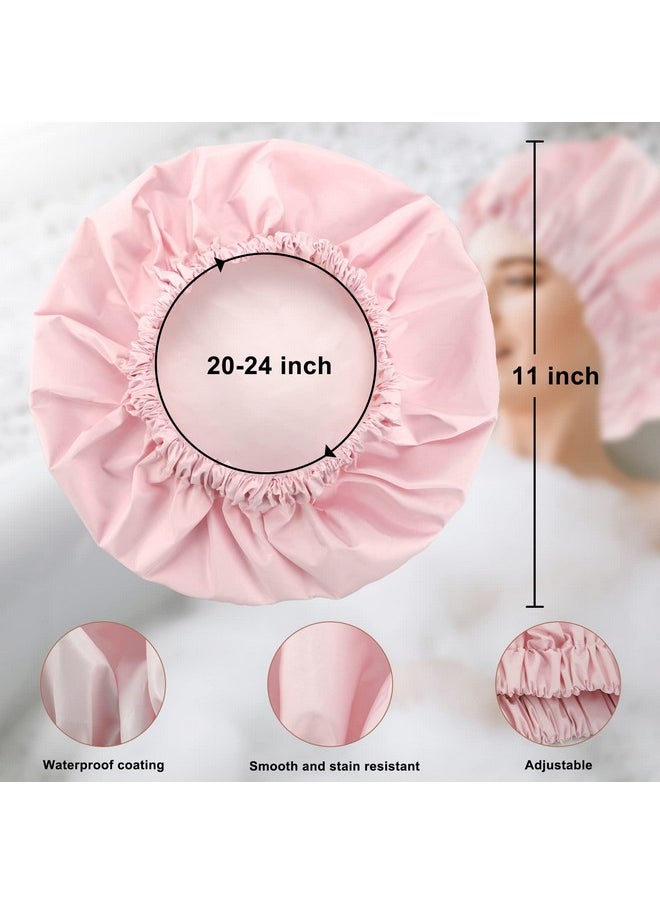 Edoneery - Shower Caps For Women Reusable Waterproof - Image 1