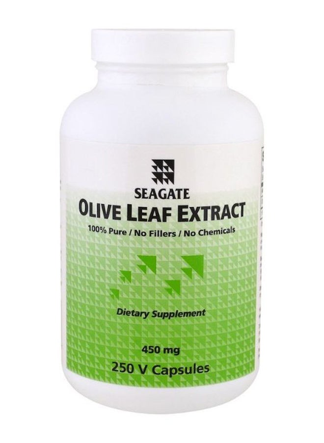 Seagate Olive Leaf Extract Dietary Supplement - 250 Capsules 450 mg - Image 1