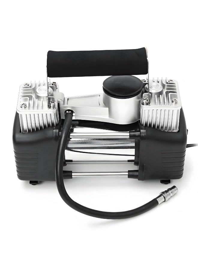 3XR Portable Double 2 Cylinder Air Compressor Pump – 12V Heavy Duty Tire Inflator with Dual Power, Fast Inflation 150 PSI, Digital Gauge & Accessories – for Car, SUV, Truck, RV, Jeep, Tractor & Off-Road Vehicles and DIY users - AC-628A - Image 2