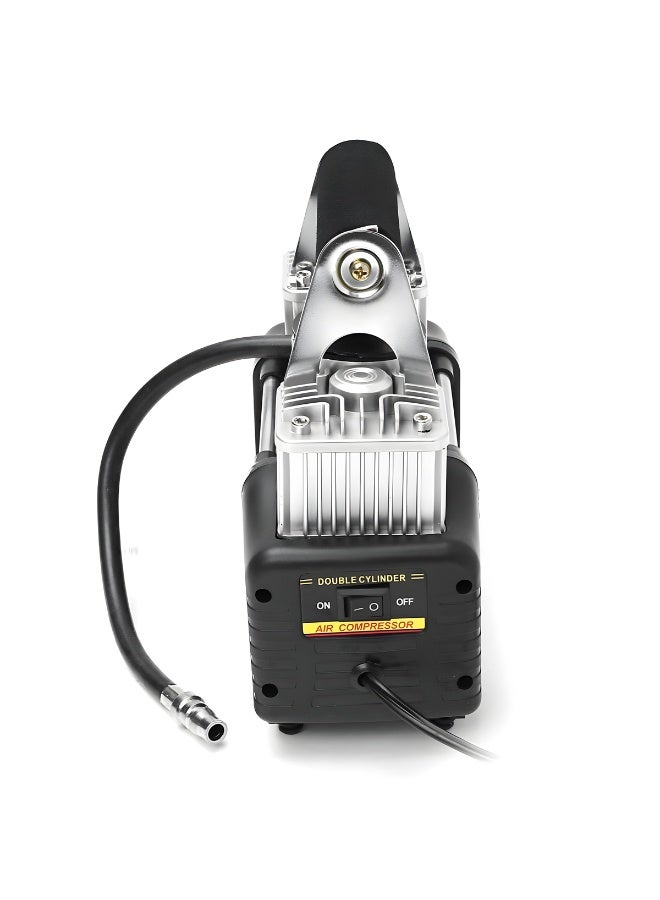 3XR Portable Double 2 Cylinder Air Compressor Pump – 12V Heavy Duty Tire Inflator with Dual Power, Fast Inflation 150 PSI, Digital Gauge & Accessories – for Car, SUV, Truck, RV, Jeep, Tractor & Off-Road Vehicles and DIY users - AC-628A - Image 3