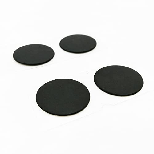 Nockchawon 4 Pcs Bottom Base Rubber Feet Replacement for MacBook Pro Retina A1425 A1502 A1398 13" 15"(Black) - Image 1