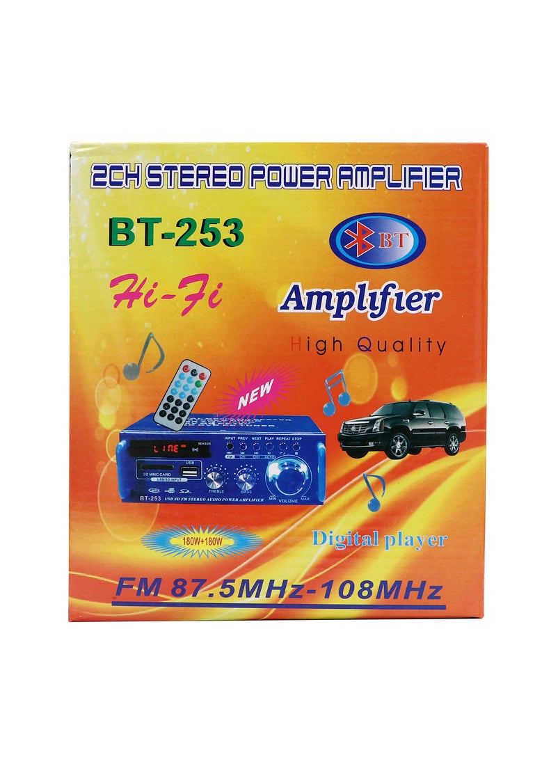 Teli - 2-Channel Stereo Power Amplifier, Blue - Image 1