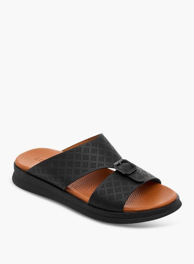 DUCHINI Men Perforated Strap Arabic Sandals - Image 1