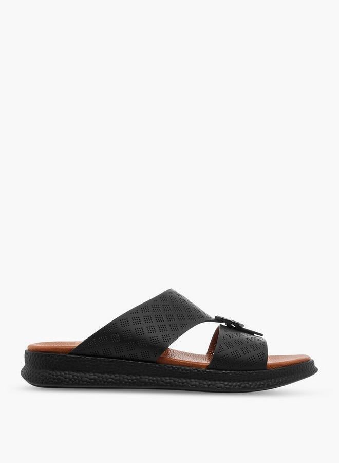 DUCHINI Men Perforated Strap Arabic Sandals - Image 2