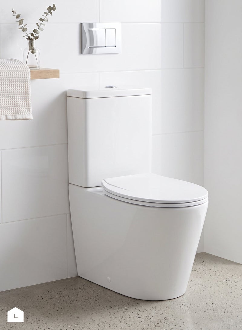 LAWAZIM Toilet Seat - Oval Plastic Toilet Cover with Bolts and Nuts, Smooth Easy-Clean Hygienic Surface, Comfortable Design - Ideal for Standard Toilets in Homes, Offices, Rentals, & Shared Bathrooms - Image 5