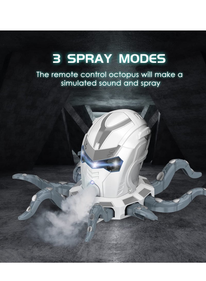 SYOSI Remote Control Octopus Kids Toys - Realistic RC Octopus, Music Effect, LED Light, 2 Crawl Modes 3 Spray Modes Toys for 6 7 8 9 10 11 12+ Year Old Boys/Girls Birthday Gifts for Children - Image 5