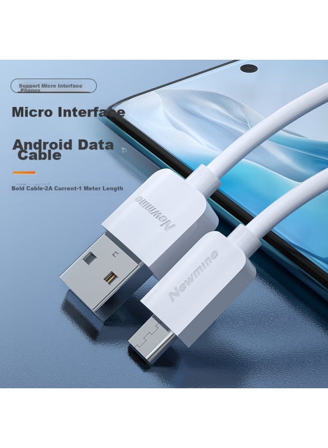 Newmine Android Data Cable, Phone Charging Cable, Micro Usb Charger Cable 1 Meter, Compatible With Huawei, Xiaomi, Vivo/oppo, Redmi, Samsung - Image 2