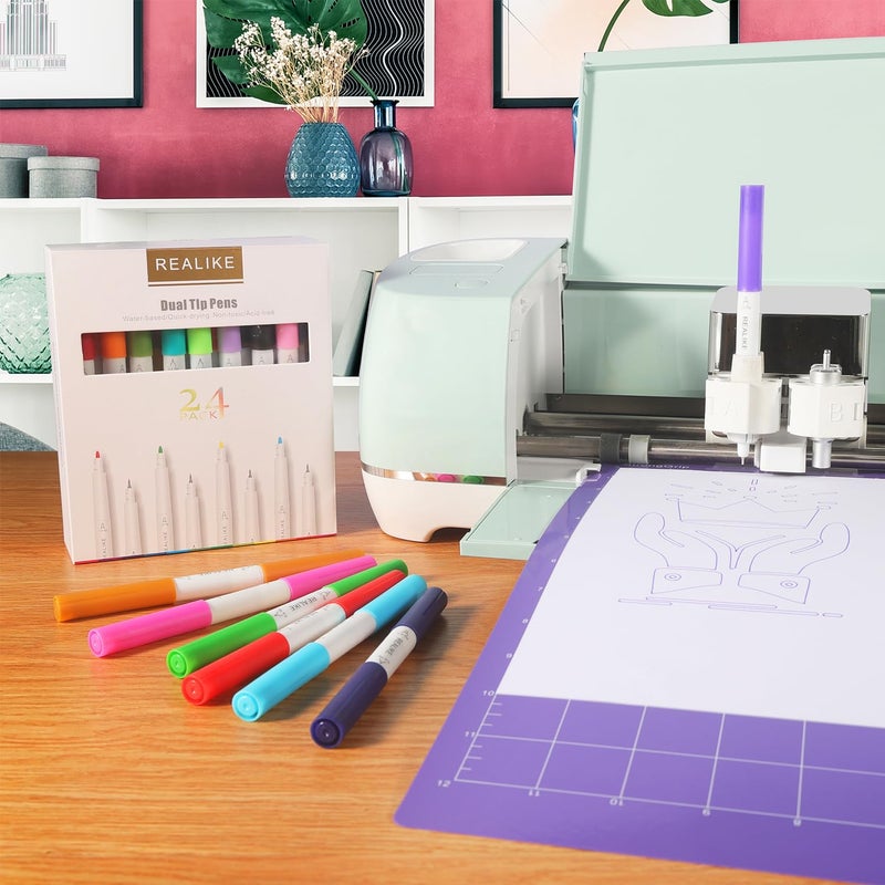 REALIKE StrongGrip Cutting Mat Compatible with Cricut Maker 4/Maker 3/Maker/Explore 4/3/Air 2/Air/One, 2 Pack 12x12 Inch Purple Strong Grip Adhesive Sticky Non-Slip Cut Mat - Image 3