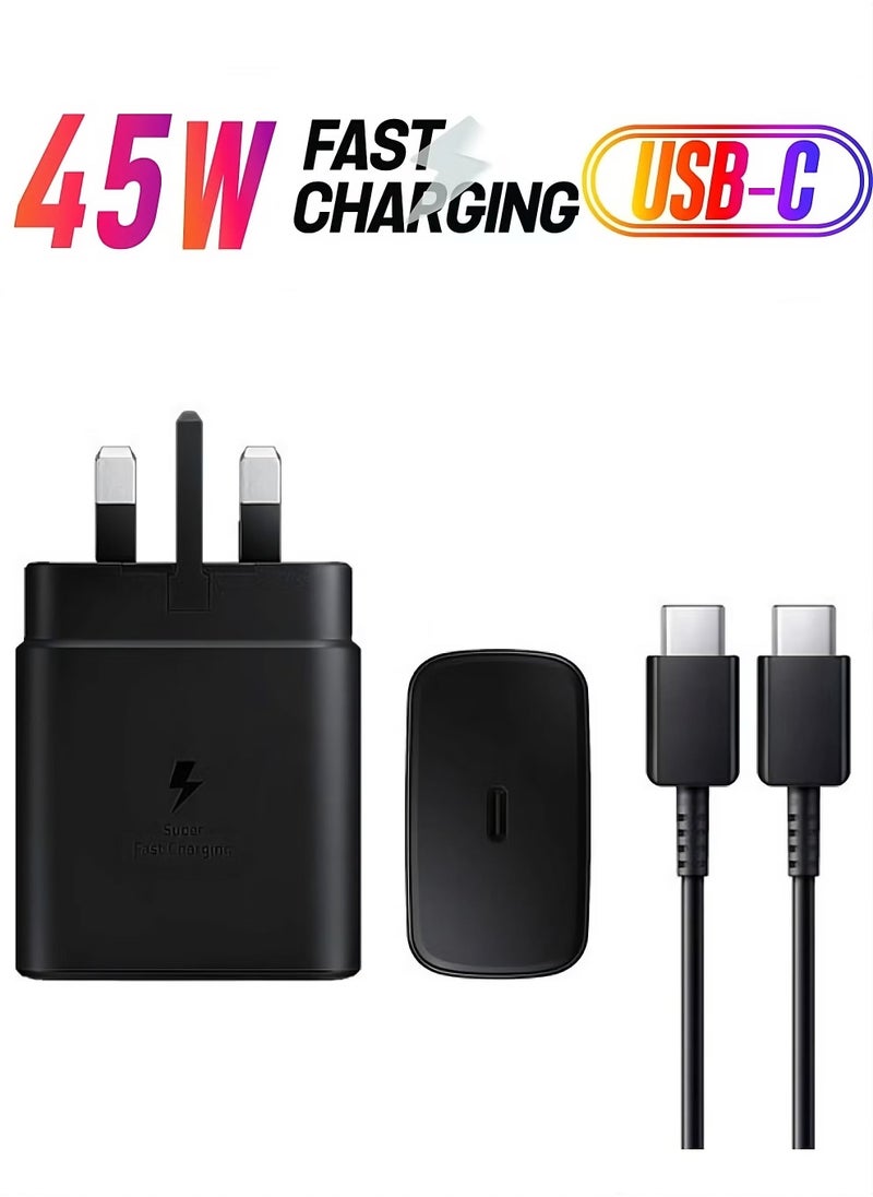 ELTRAZONE 45W Power Adapter with Cable – Compact and Efficient Charging for Laptops, Tablets, and Smartphones, Black - Image 1
