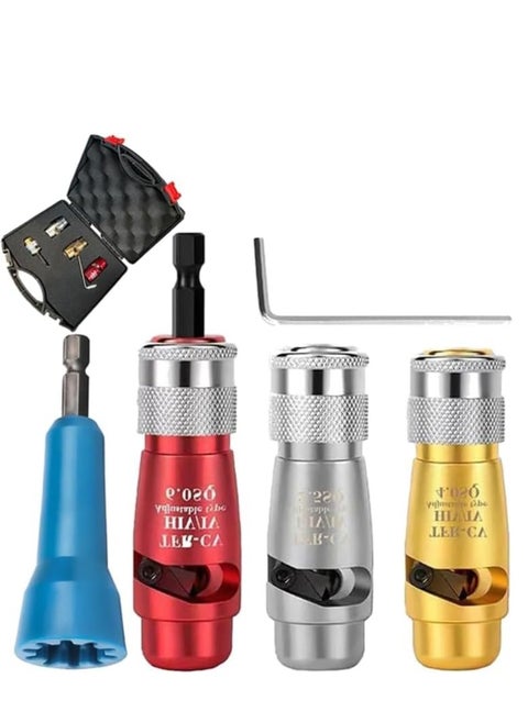 Cable Wire Stripper and Twister Set, Universal Aluminum Alloy Cable Twisting Stripping Tool with Wrench, Professional Portable Wire Nut Twister for Power Drill, Cable Quick Stripping and Connector