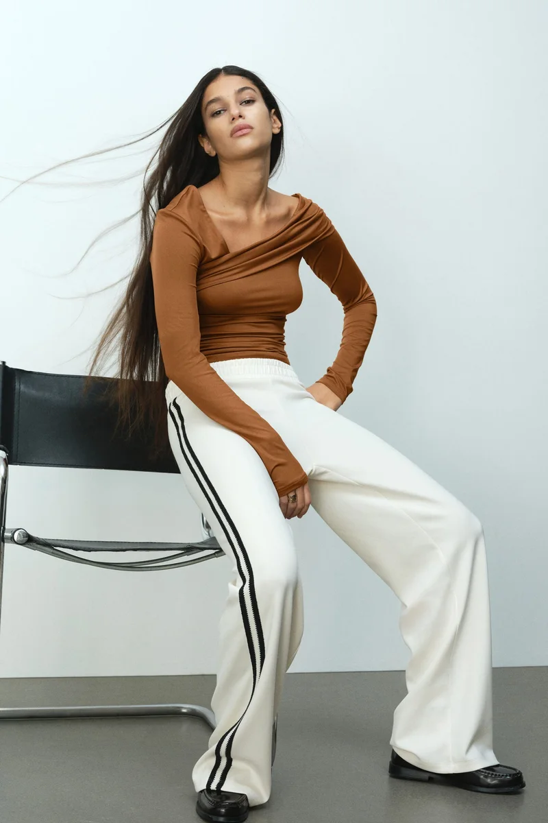 H&M Draped one-shoulder top