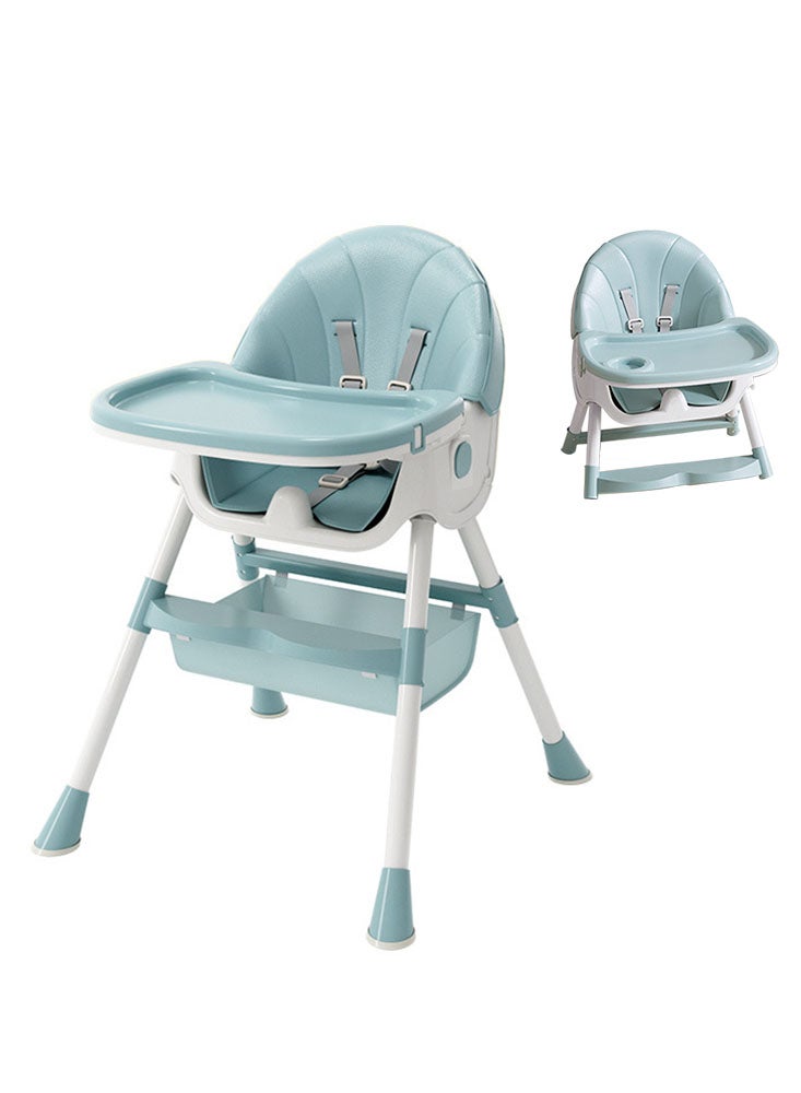 بيرفيي كرسي طعام للأطفال بظهر قابل للتعديل وطاولة تغذية مزدوجة قابلة للفصل كرسي تغذية قابل للطي كرسي طعام للرضع قابل للطي - Image 1