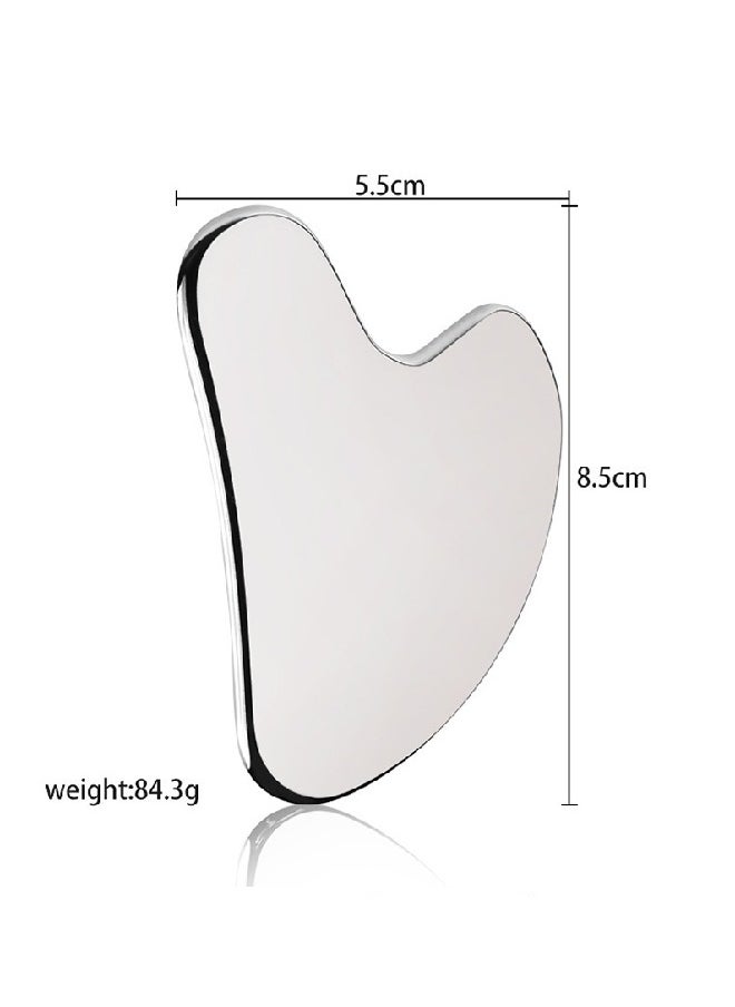 Generic Gua Sha Facial Tool, Stainless Steel Gua Sha Board, Massage Beauty Skin Care Tool, Food-Grade Stainless Steel Material Anti-aging And Wrinkles  - Image 5
