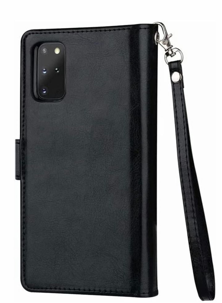 Captaintech Case for Galaxy Note 20 Ultra Case, 5G Wallet Luxury Cash Credit Card Slots Holder Carrying Flip PU Leather Cover Samsung Note20 Black - Image 4