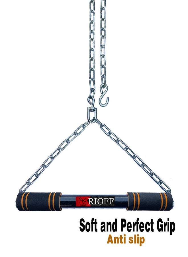 قضيب ريوف® لزيادة الطول بطول 5 أقدام، قضيب سحب منزلي مع سلسلة متينة للغاية، وزن ثقيل (5 أقدام) برتقالي - Image 2