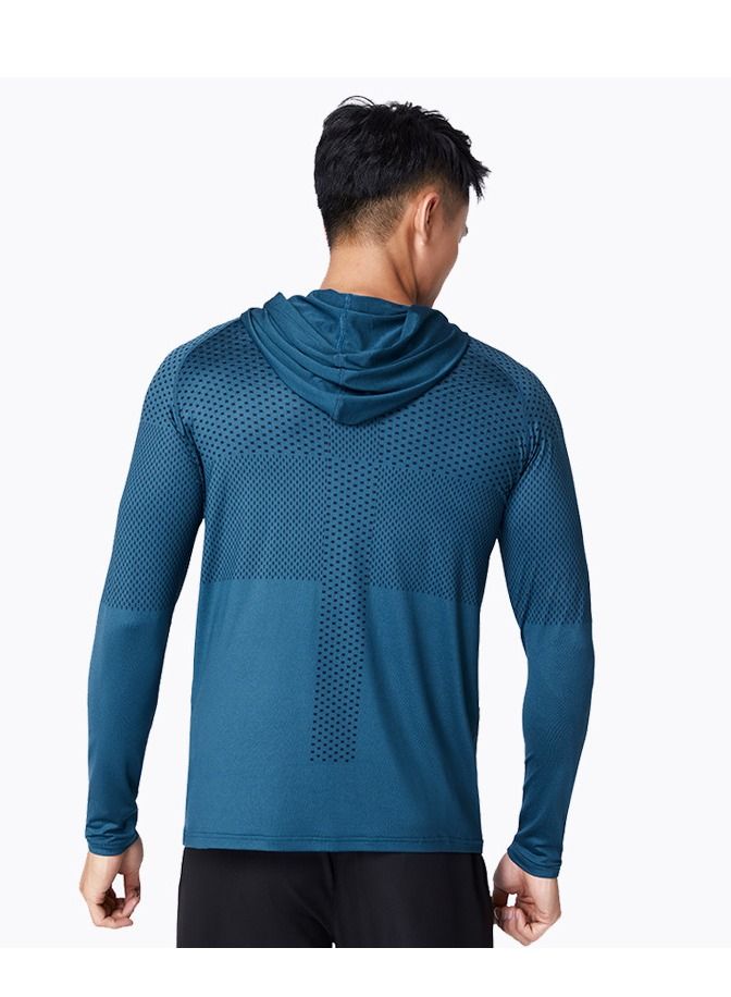 UTDOORWEAR هودي رياضي طويل الأكمام للرجال للياقة البدنية في الخريف والشتاء - Image 2