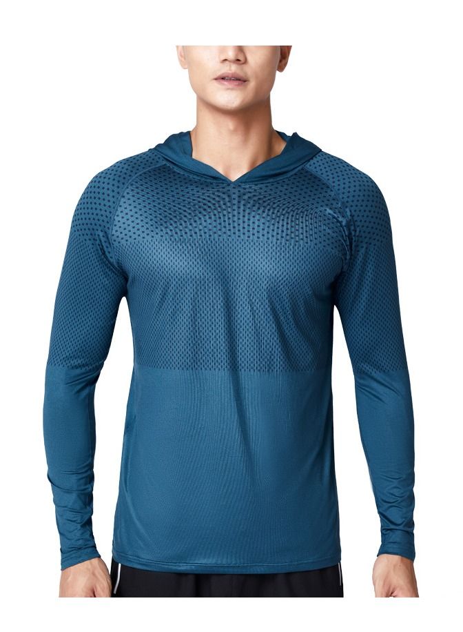 UTDOORWEAR هودي رياضي طويل الأكمام للرجال للياقة البدنية في الخريف والشتاء - Image 1