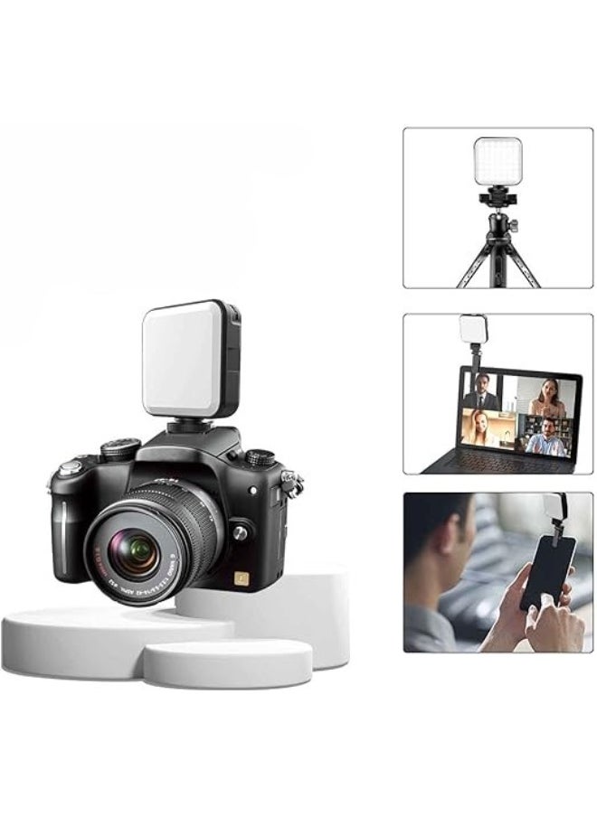 Generic Rechargeable Mini LED Video Light – 2000mAh, Dimmable 2500K–6500K with Clip and 3 Mounting Options – For Photography and Video Recording  - Image 3