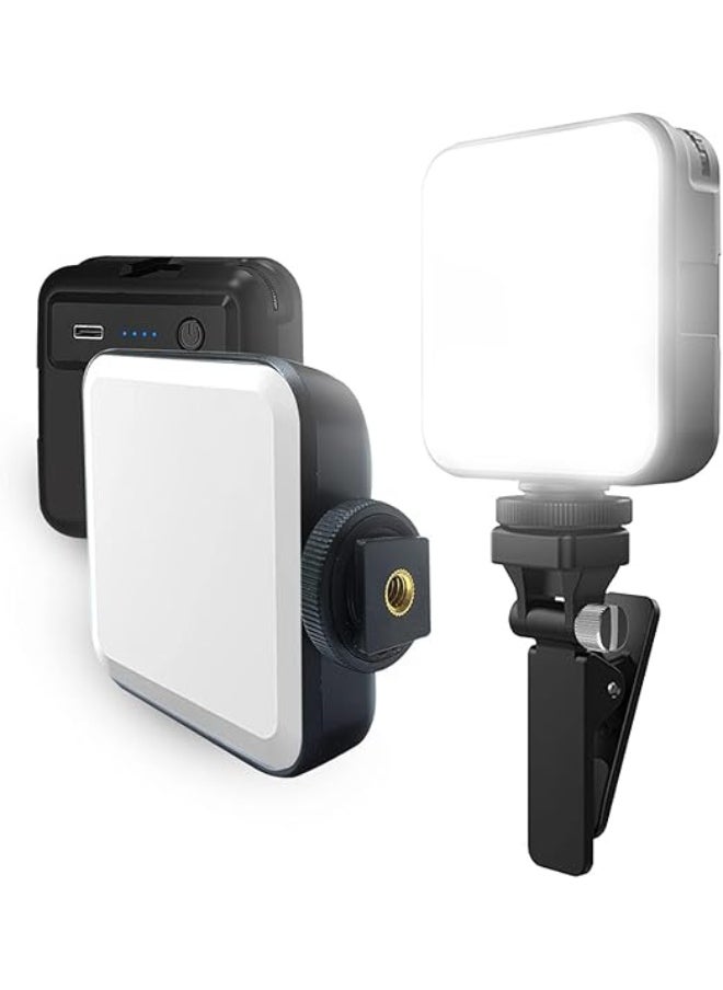 Generic Rechargeable Mini LED Video Light – 2000mAh, Dimmable 2500K–6500K with Clip and 3 Mounting Options – For Photography and Video Recording  - Image 1