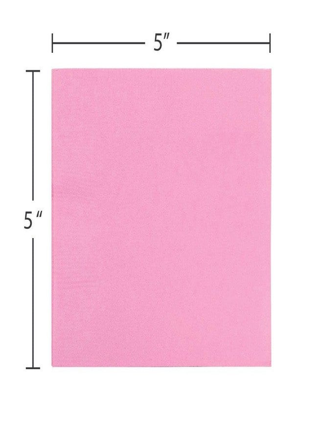 JAM PAPER Small Beverage Napkins - 5 x 5 - Baby Pink Pastel - 40/Pack - Image 2