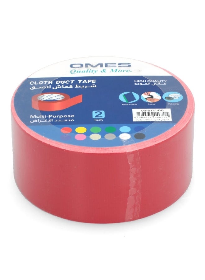 OMES Multi-Purpose High Quality Cloth Duct Tape Red 2 Inch x 22.5 m OS-BT2"-RED - Image 1