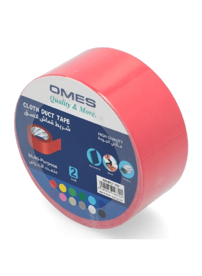 OMES Multi-Purpose High Quality Cloth Duct Tape Red 2 Inch x 22.5 m OS-BT2"-RED - Image 2