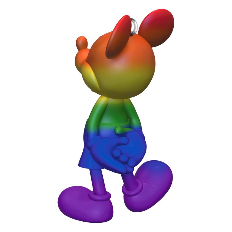 Hallmark Keepsake هولمارك تذكار عيد الميلاد 2024 ديزني ميكي ماوس قوس قزح ميكي هدايا لعشاق ديزني - Image 2