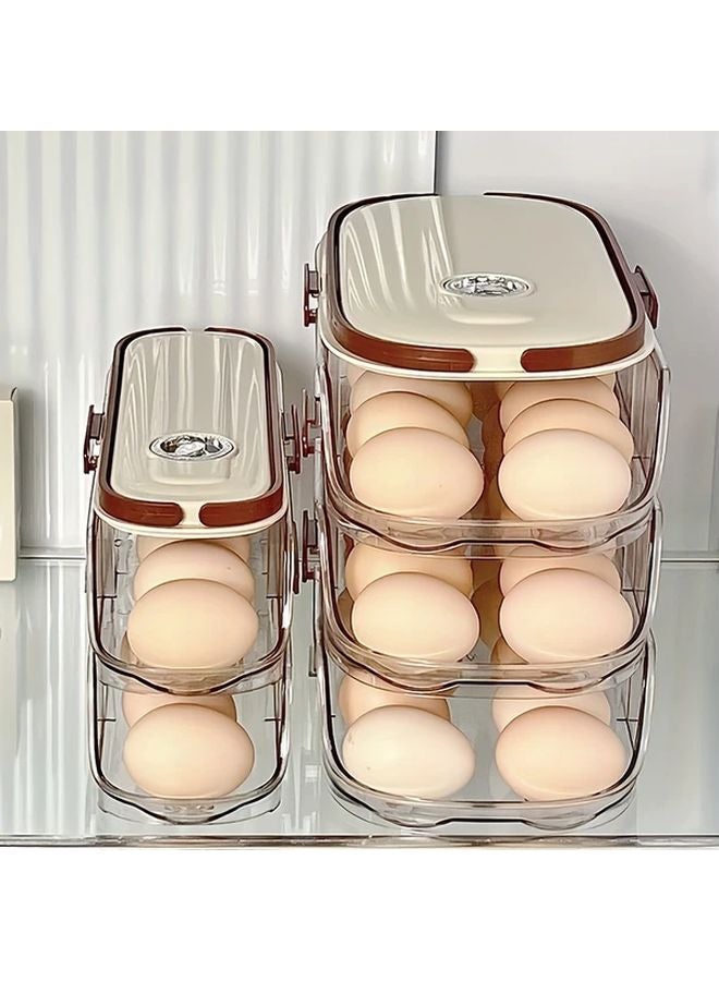 Large Capacity 3 Layer Egg Storage Container Durable PET PP Material Transparent Design Secure Lid - Image 2