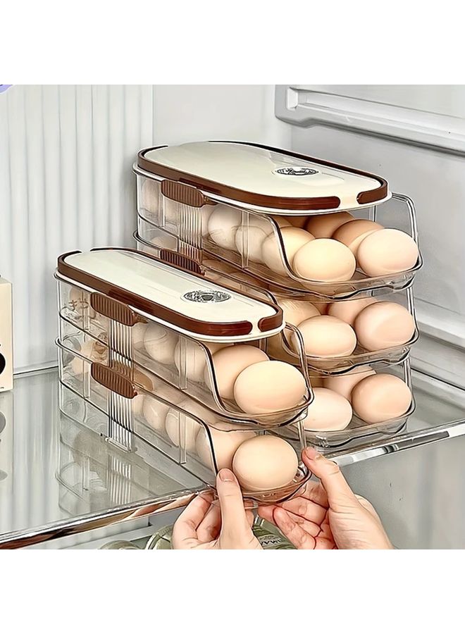 Large Capacity 3 Layer Egg Storage Container Durable PET PP Material Transparent Design Secure Lid - Image 5