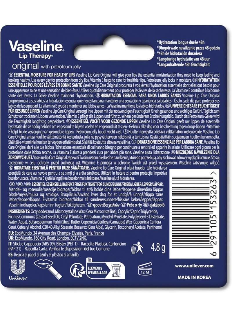 Vaseline Lip Therapy Original, 4.8 gm - Image 3