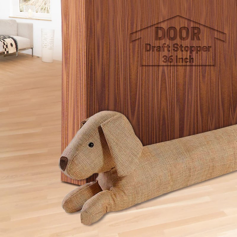 SWISSELITE 36 Inch Under Door Stopper Decorative Door Noise Blocker Weighted 32 Pounds Animal Air Draft Stopper Soundproof Energy Saver for Door  Window