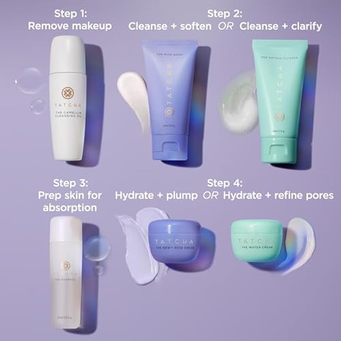 TATCHA Mini Favorites Set | Travel Sized Bestselling Cleansers, Essence, and Moisturizers | $120 Value - Image 3