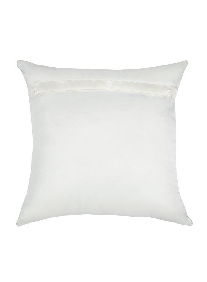 Cazimo Jacquard Decorative Abstract Design Soft Cushion Covers |Hypo-Allergenic|Washable| Non-Fade Diwan Sofa Pillow Covers For Home Bed & Living Room (Size - 16 x16 Inches, Color (Ivory) Set of 5 Pcs - Image 5