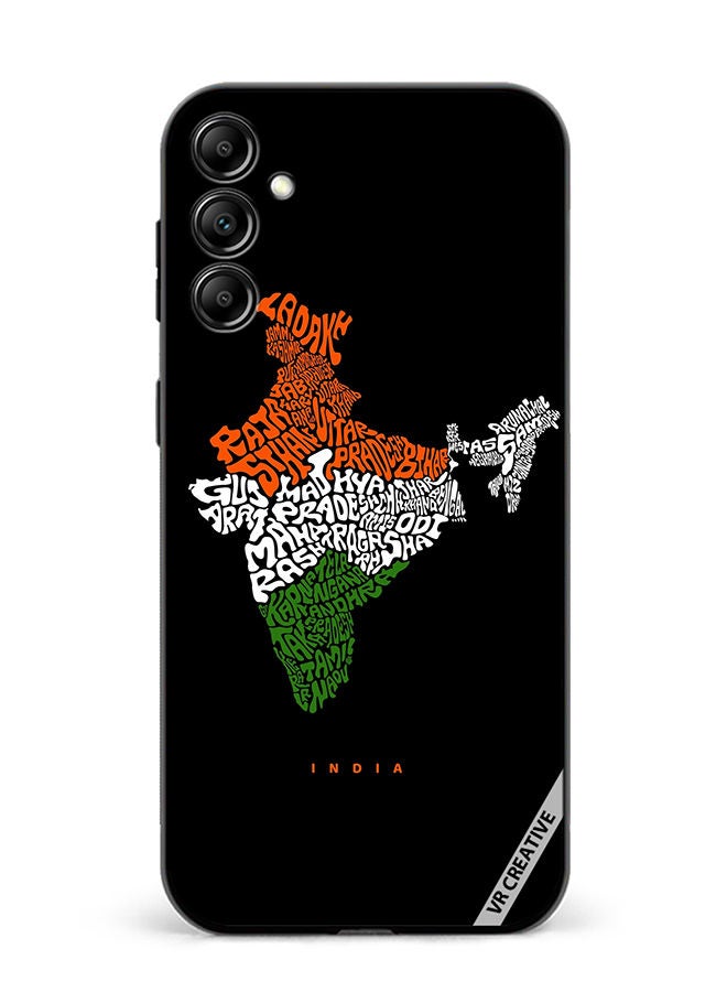 VR CREATIVE Protective Case Cover For Samsung Galaxy M14 India Map With All Indian States Name Design Multicolour - Image 1