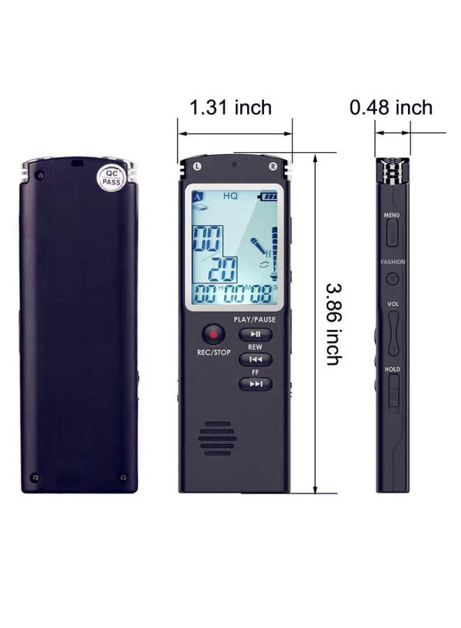 Neutral Professional Hd Noise Reduction Digital Recording Pen Portable Recorder T60 Classic Style Voice Control High Score - Image 2