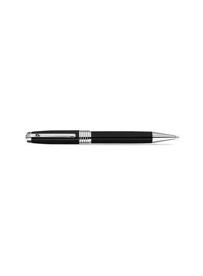 بوليس Lithos Pen Black and Silver with Blue Ink