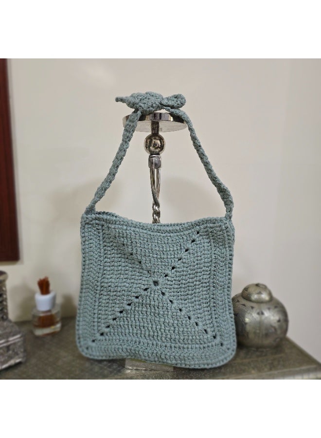 RandSac Light Green Crochet Handbag - Image 2