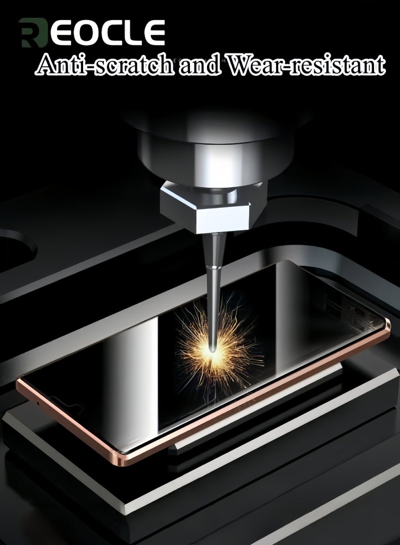 REOCLE Phone Case for Samsung S23 Ultra Magnetic Cover Magnetic Adsorption Technology Metal Frame Case Tempered Glass Back Cover Support Wireless Charging - Image 5