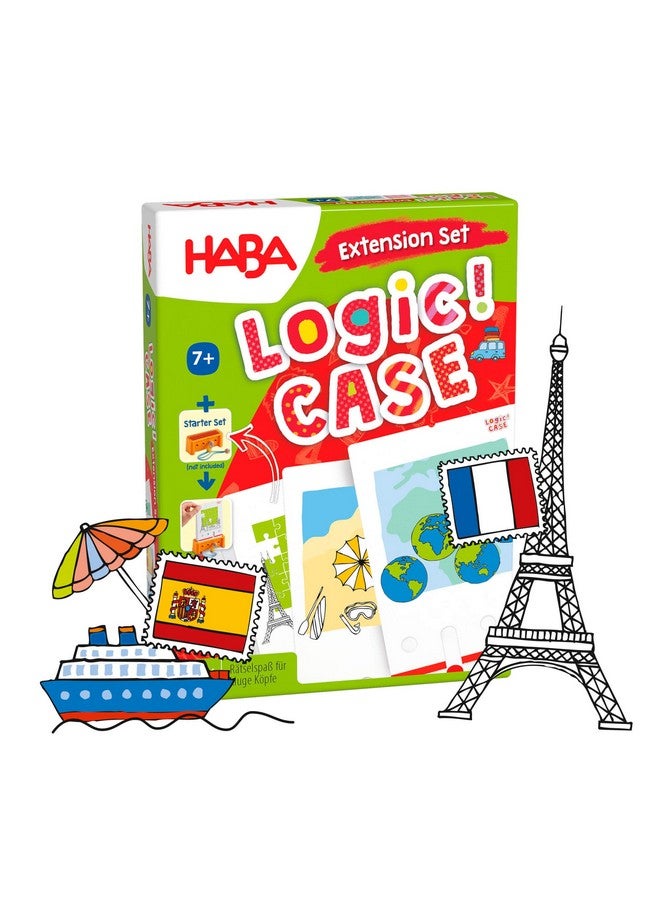 HABA مجموعة توسيع حالة هابا المنطق: عطلة وسفر للأعمار 7+ ألعاب سفر، ألعاب تعليمية، بطاقات فلاش للأطفال، ألعاب ألغاز لتحدي العقل - Image 1