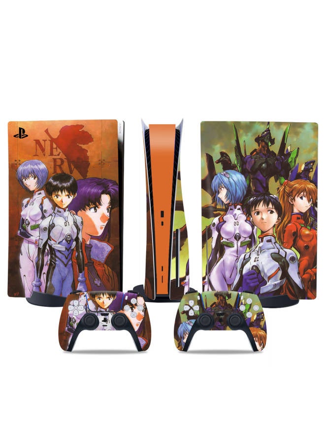 PS5 Sticker Optical Drive Version Digital Version PS5 Protective Film Handle Stickers Japanese Anime Beauty Sticker-Color:TN-DiskPS5-4721 - Image 5