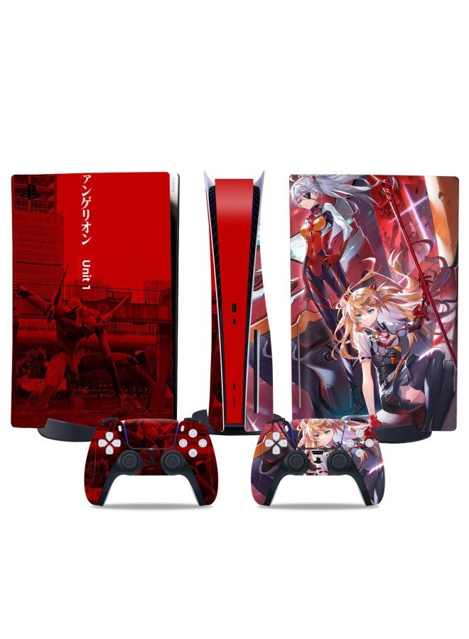 PS5 Sticker Optical Drive Version Digital Version PS5 Protective Film Handle Stickers Japanese Anime Beauty Sticker-Color:TN-DiskPS5-4721 - Image 4