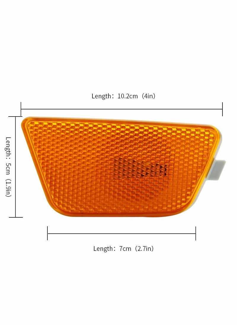 Excefore - Chevy Cruze Front Bumper Park Signal Side Marker Light Assembly - Amber Lens, DOT Certified, Fits 2011-2015, OEM GM2551198N, 42334144, 42334145, 2 PCS - Image 1