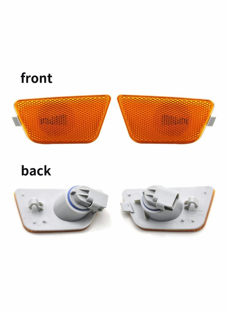 Excefore - Chevy Cruze Front Bumper Park Signal Side Marker Light Assembly - Amber Lens, DOT Certified, Fits 2011-2015, OEM GM2551198N, 42334144, 42334145, 2 PCS - Image 1