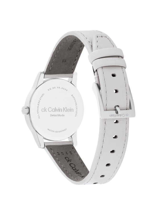 CALVIN KLEIN CALVIN KLEIN ROUND ANALOG WOMEN'S GREY CASE WATCH - 25000023  - Image 3