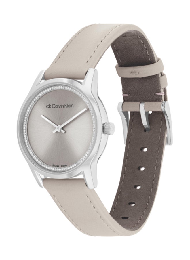 CALVIN KLEIN CALVIN KLEIN ROUND ANALOG WOMEN'S GREY CASE WATCH - 25000023  - Image 1