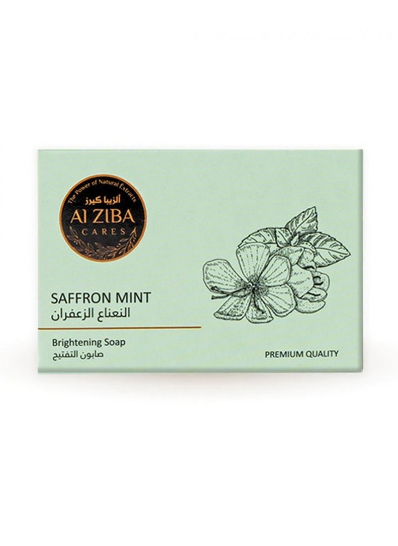 Saffron Mint Brightening Soap - 100 grams