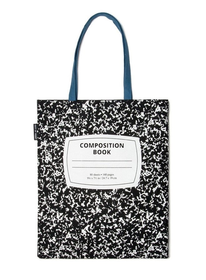 Out of Print Composition Notebook Tote Bag, 15 X 17 Inches - Image 1
