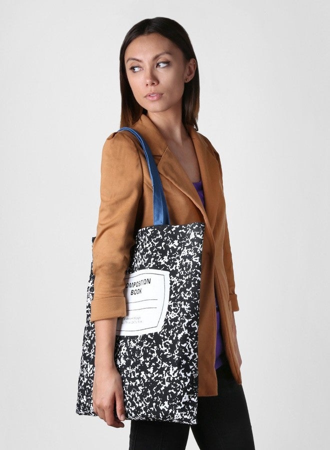Out of Print Composition Notebook Tote Bag, 15 X 17 Inches - Image 3